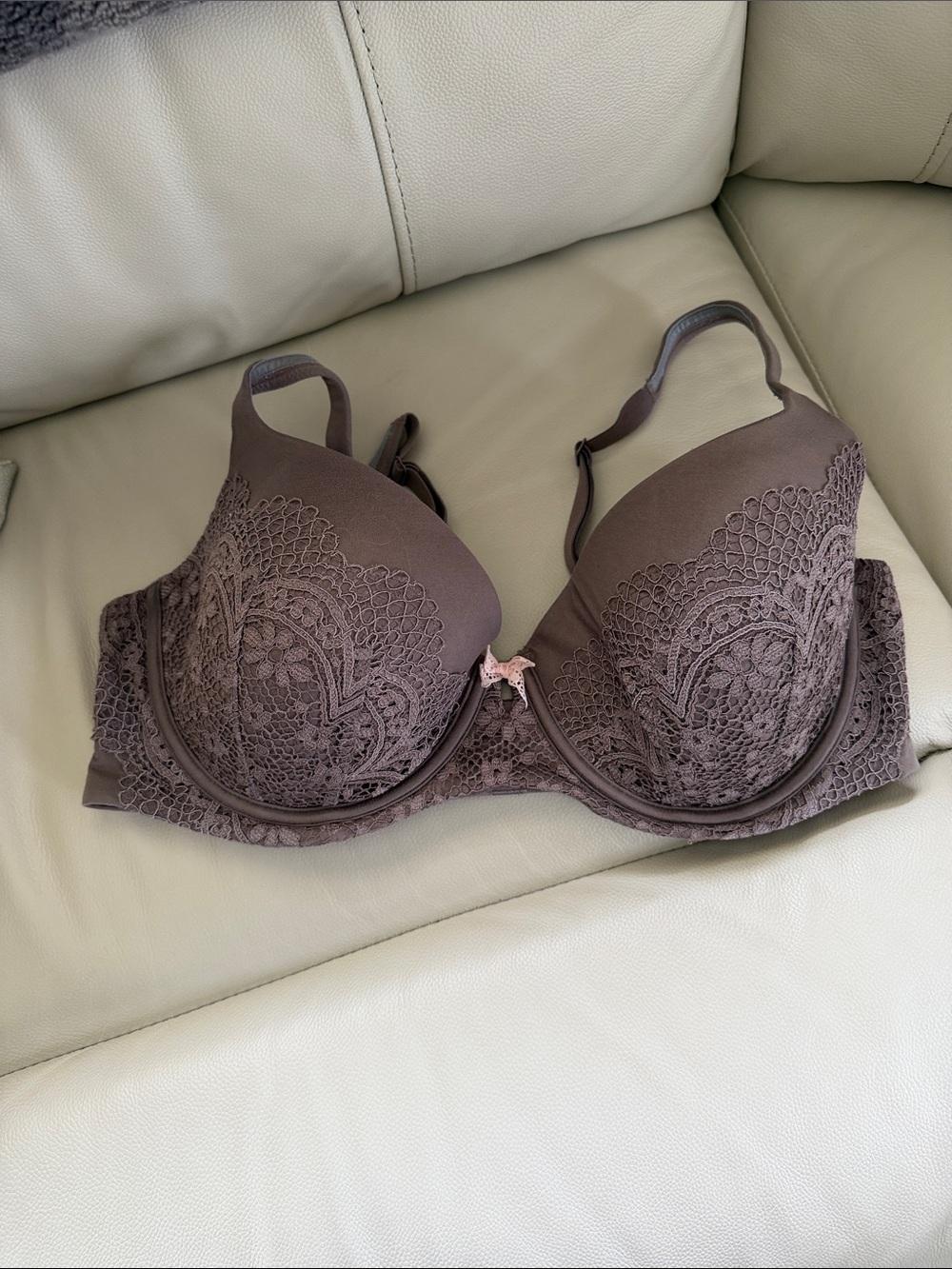 Victoria's Secret Brown Lace Push-Up Bra
